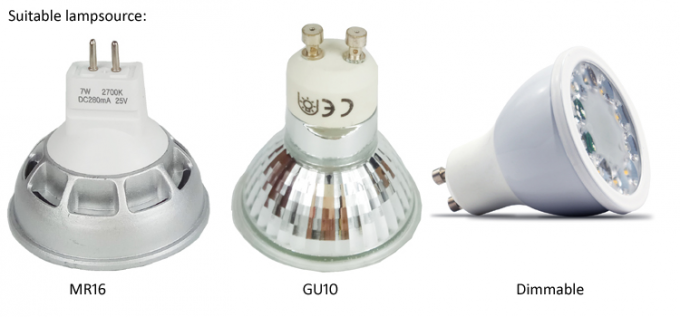 El soporte montado superficial Downlight de la superficie de Gu10 LED con a presión aluminio de la fundición