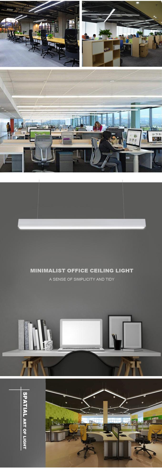 Ojo - iluminación linear amistosa del 90% PMMA LED para el conductor elegante de las oficinas disponible