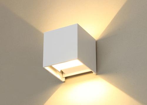 lámpara negra/blanca de 2*3W del LED de pared para el hogar y el hotel del pasillo del cubo