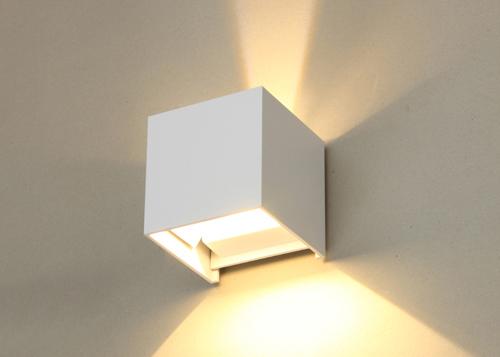 lámpara negra/blanca de 2*3W del LED de pared para el hogar y el hotel del pasillo del cubo