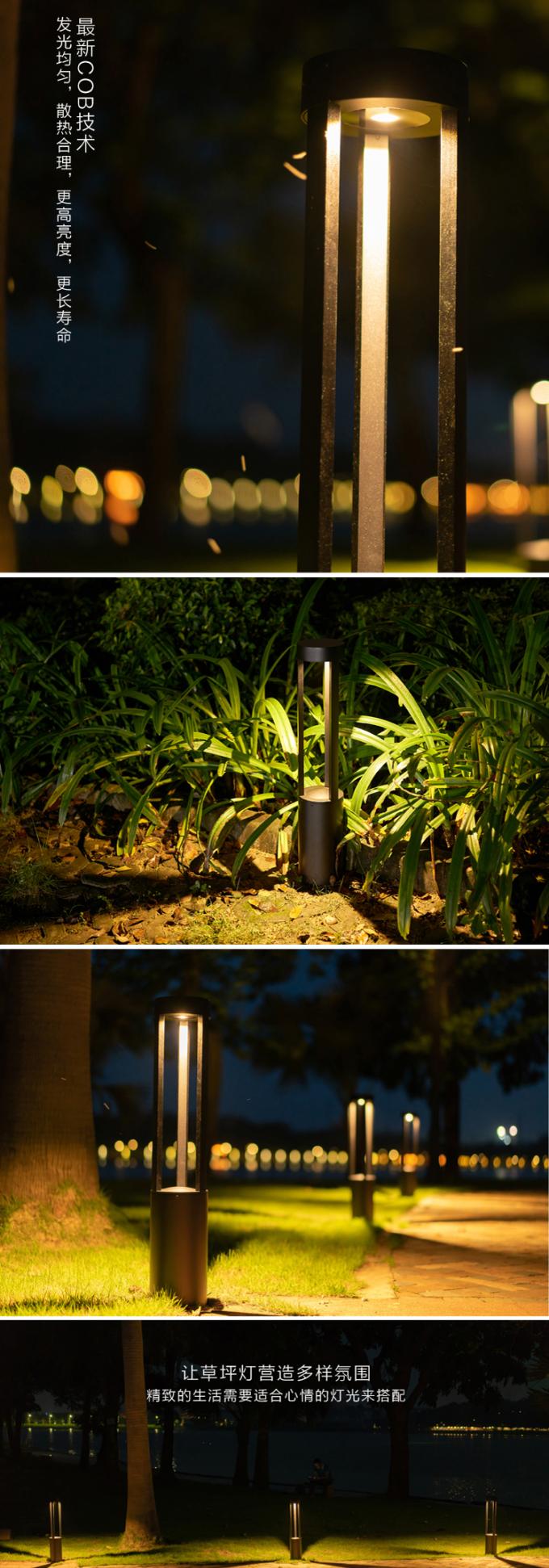 Lámpara del césped de la aleación de aluminio LED para el jardín al aire libre del césped que enciende 12W/24W