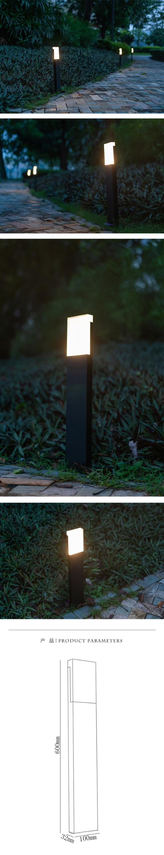 La trayectoria al aire libre del jardín del milight de la prenda impermeable LED del aluminio del diseño simple 2019 se enciende