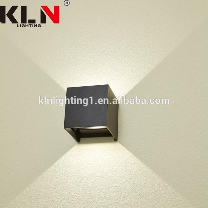el aluminio de 3W friega la lámpara oscura de la luz de la pared del cuadrado LED moderna