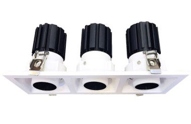 China Parrilla Downlight de las cabezas LED del cuadrado dos con aluminio de fundición a presión a troquel proveedor